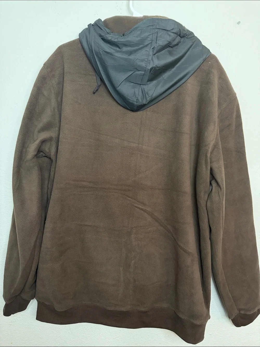 NWT R.P. Collection Brown Fleece Full Zip Hooded Jacket Men’s 2XL